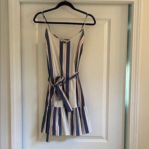 Banana Republic Blue and White Striped Mini Dress